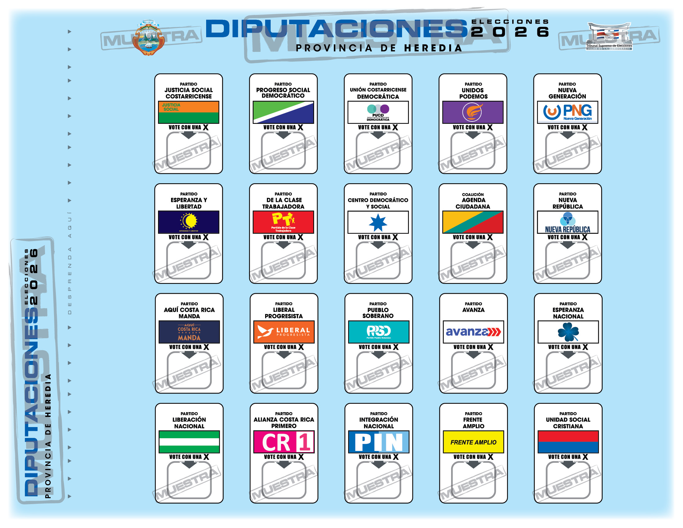 Diputaciones por la Provincia de Heredia