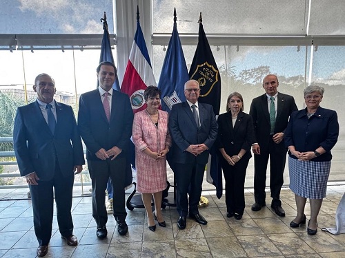 Nuevo Presidente de la Corte Interamericana de Derechos Humanos y Presidente del Supremo Tribunal de Brasil visitaron al TSE