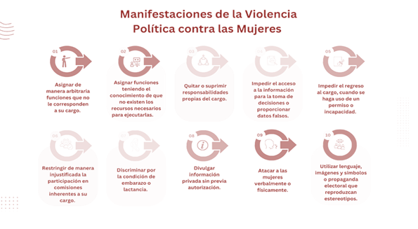 Diversas manifestaciones de la violencia poltica contra la mujer