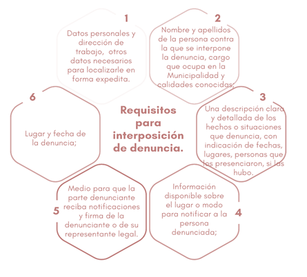 Requisitos para interposicin de denuncias dentro de
la municipalidad de Tibs